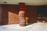 <em>Untitled</em>, ©1983<br>Column of checkers. Commission for the Older Adult Center. <br>
Precast concrete, integral color <br>
9'h x 3'diameter <br>
South Philadelphia, Pennsylvania