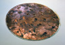 Wawona Series 7, ©1974<br>Copper foil, felt and paint. <br>
0.5h x 20w x 20d (inches) <br>
Estate of Charles Fahlen <br>
Exhibited: J. H. Duffy & Sons Gallery, 1976