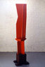 Powell&apos;s Knee (view 1), ©1984<br>Aluminum, automotive paint and mild steel. <br>
80h x 18.5w x 19d (inches) <br>
Private collection <br>
Exhibited: Marian Locks Gallery, 1984
