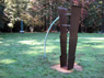 Tehachapi (outdoors, view 1), ©1990<br>Steel, bronze and copper. <br>
97h x 70w x 25d (inches) <br>
Estate of Charles Fahlen <br>
Exhibited: Institute of Contemporary Art, 1991
