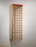 Tender Tip, ©1979<br>Resin, color agent, wood, paint and aluminum. <br>
69.75h x 31.5w x 15d (inches) <br>
Estate of Charles Fahlen <br>
Photo by Jay Jones <br>
Exhibited: Marianne Deson Gallery, 1979, Marian Locks Gallery, 1980, Steven Wolf Fine Arts, 2008