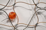 Calamities (detail), ©2008<br>Monel wire rope, bronze wire rope, lead, epoxy, dye and pigments. <br>
47h x 48w x 2.25d (inches) <br>
Estate of Charles Fahlen <br>
Photo by Jay Jones <br>
Exhibited: Steven Wolf Fine Arts, 2008